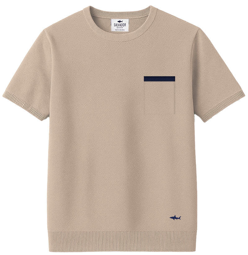 ARENA B BLUE KNIT T-SHIRT