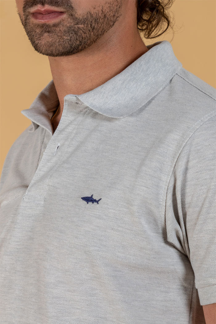 GRAY POLO T-SHIRT
