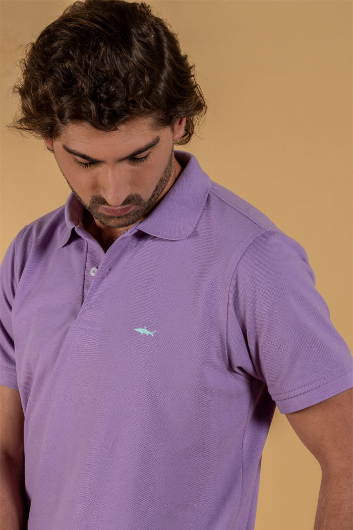 LILAC POLO T-SHIRT