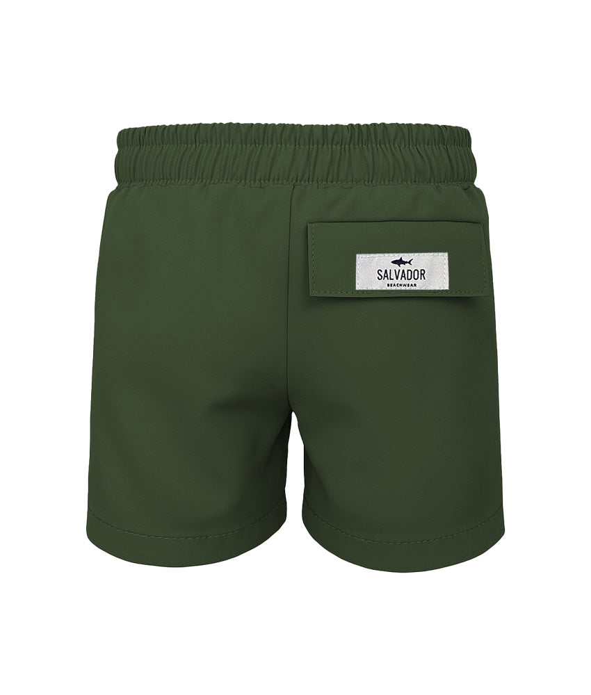 ECO SHORTS FOR BOYS IN MILITARY GREEN