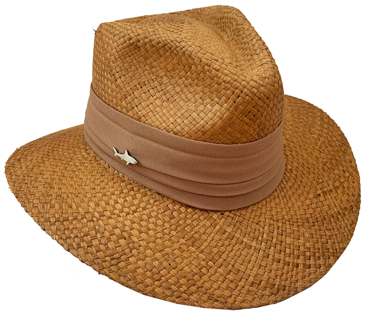 SOMBRERO OSCURO CINTA ANCHA TABACO