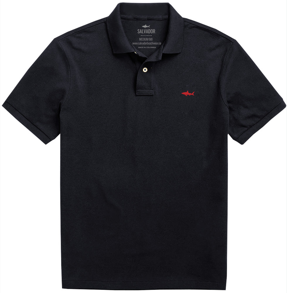 CAMISETA POLO NEGRA