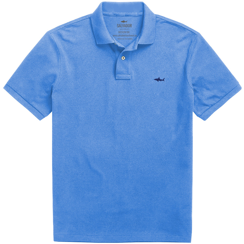 MEDIUM BLUE POLO T-SHIRT