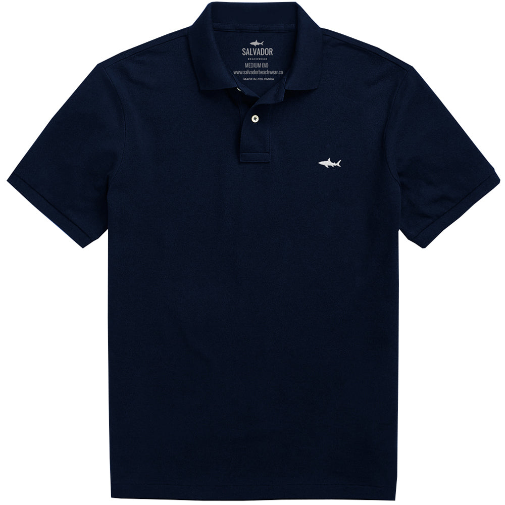 DARK BLUE POLO T-SHIRT