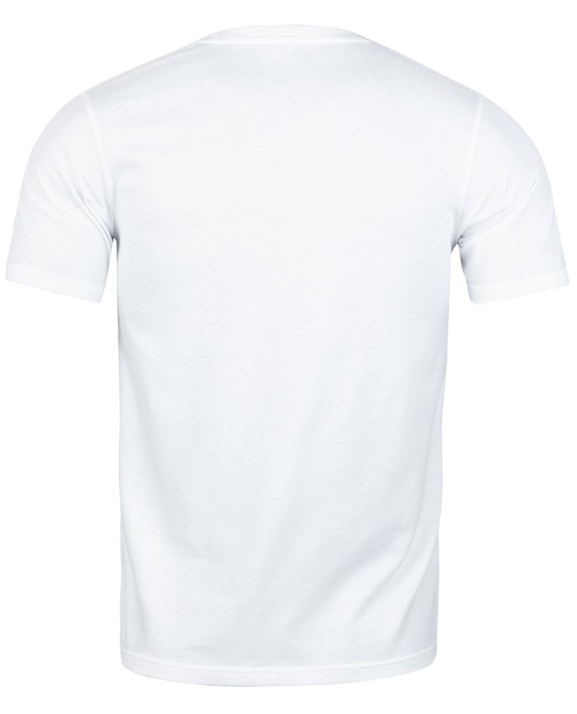 WHITE DARK BLUE POCKET T-SHIRT