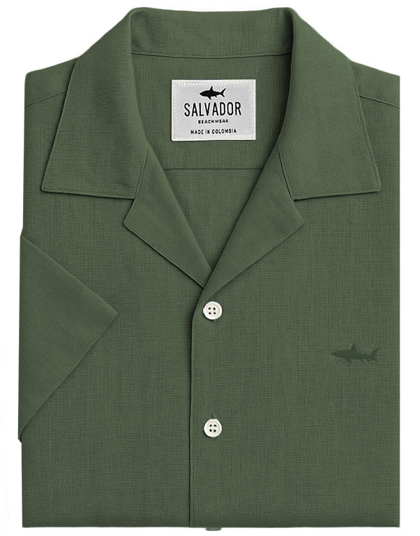 CAMISA RESORT VERDE OLIVA