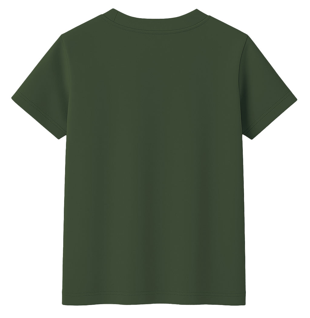 MILITARY GREEN BOY'S T-SHIRT