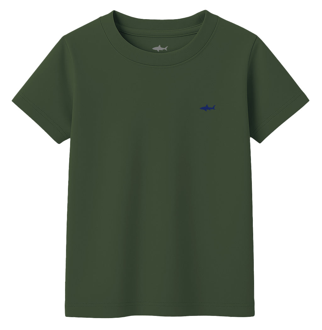 MILITARY GREEN BOY'S T-SHIRT