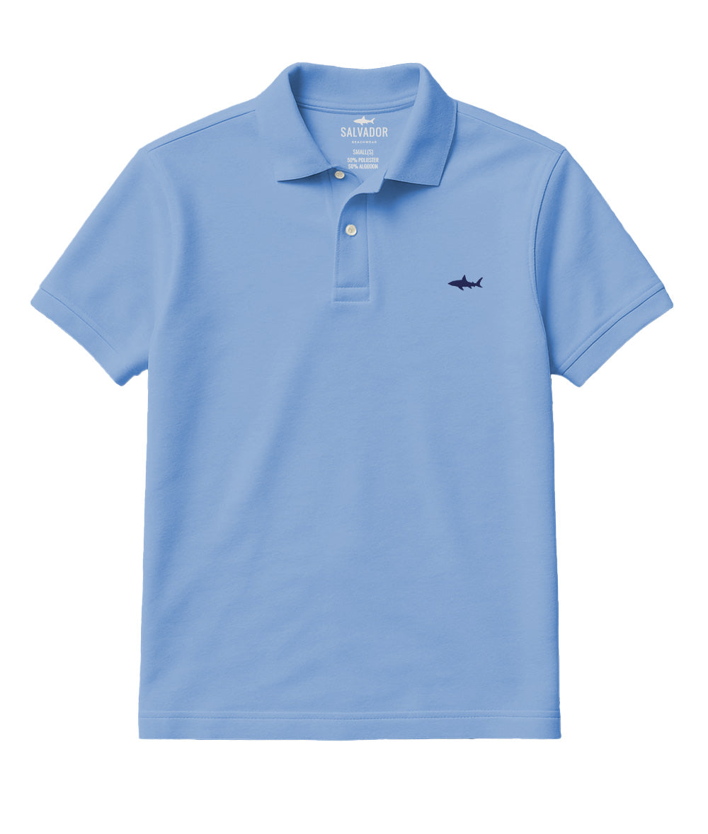MEDIUM BLUE POLO T-SHIRT
