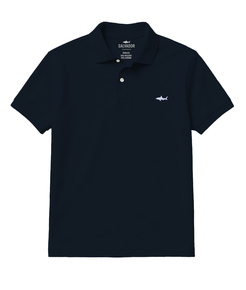 DARK BLUE POLO T-SHIRT