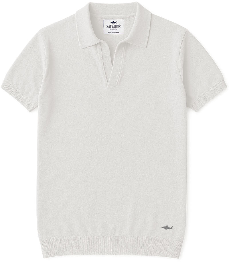 POLO DE PUNTO BLANCA