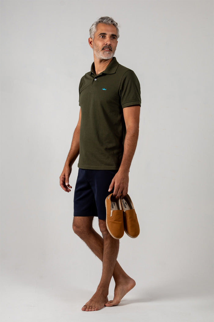 CAMISETA POLO VERDE MILITAR