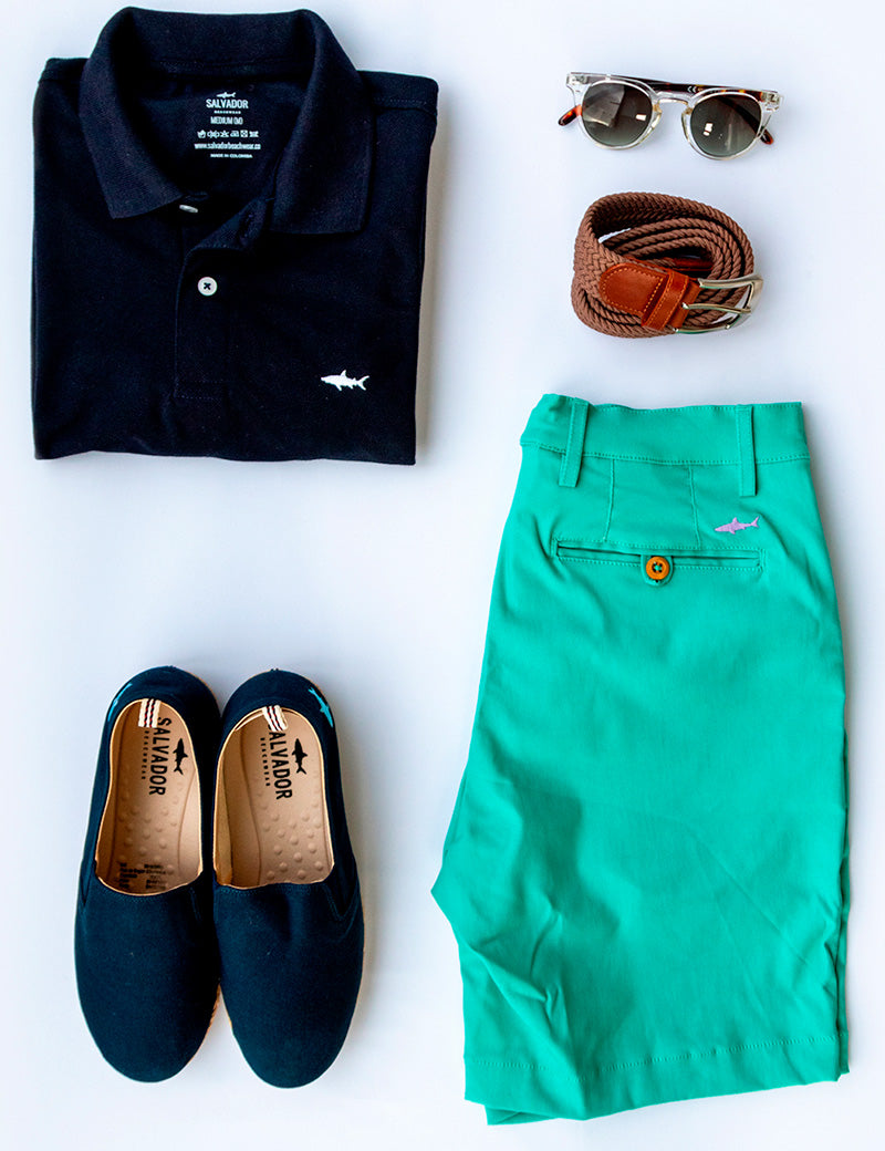 DARK BLUE POLO T-SHIRT