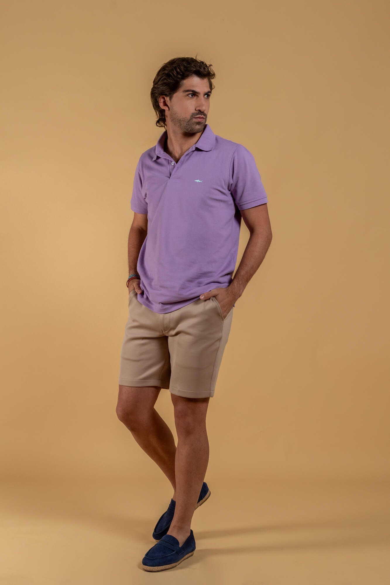 LILAC POLO T-SHIRT