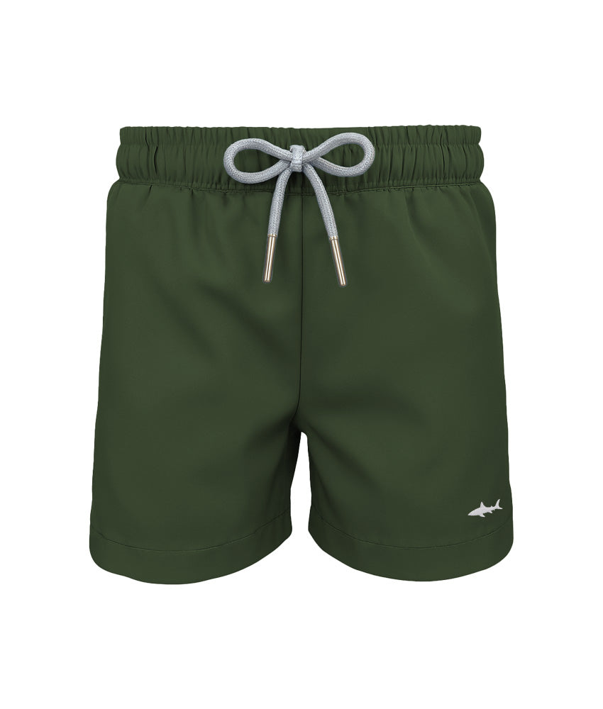 ECO SHORTS FOR BOYS IN MILITARY GREEN