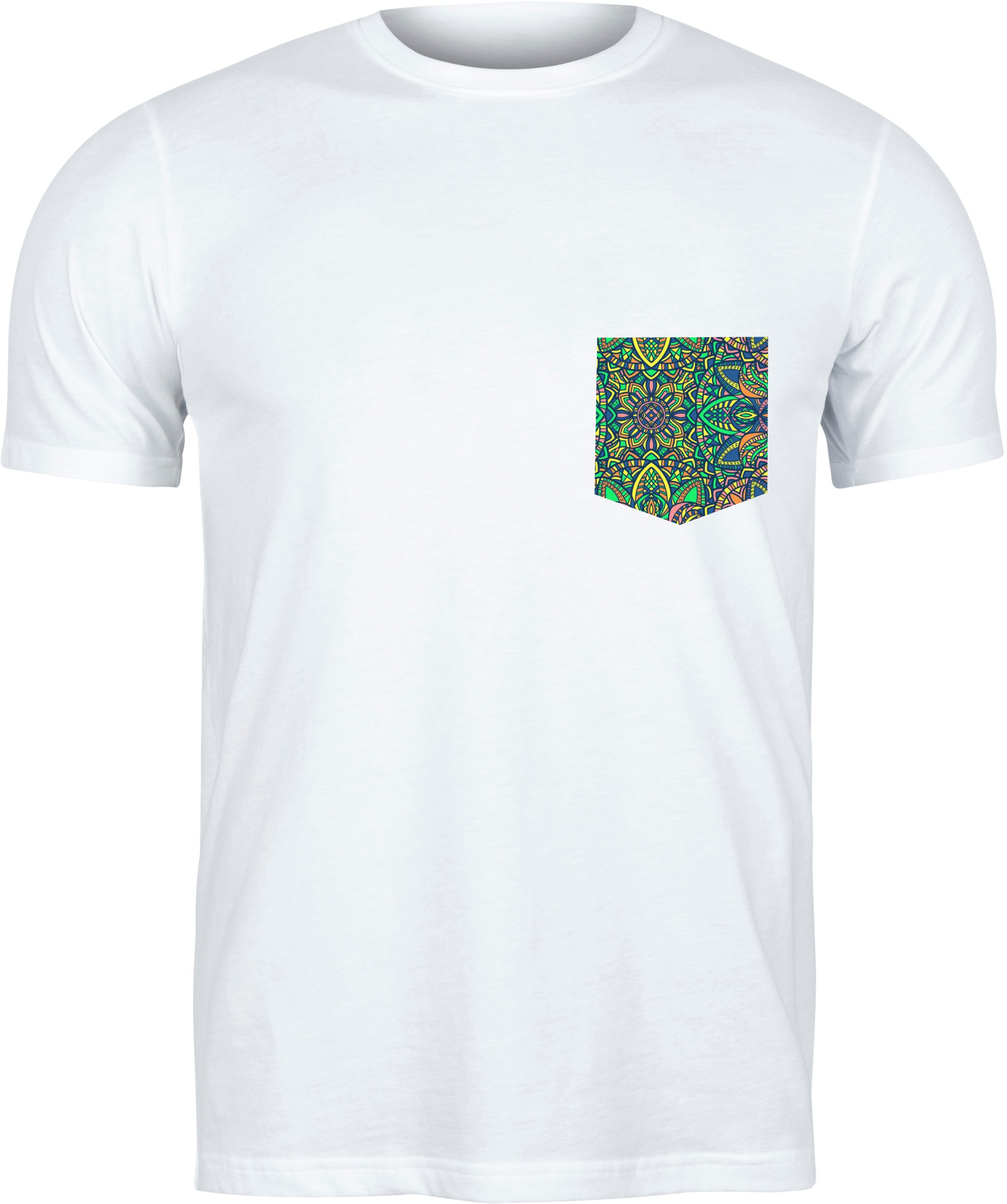 ROGER M WHITE POCKET T-SHIRT