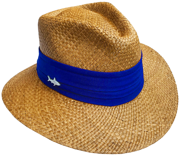 SOMBRERO OSCURO CINTA ANCHA AZUL REY