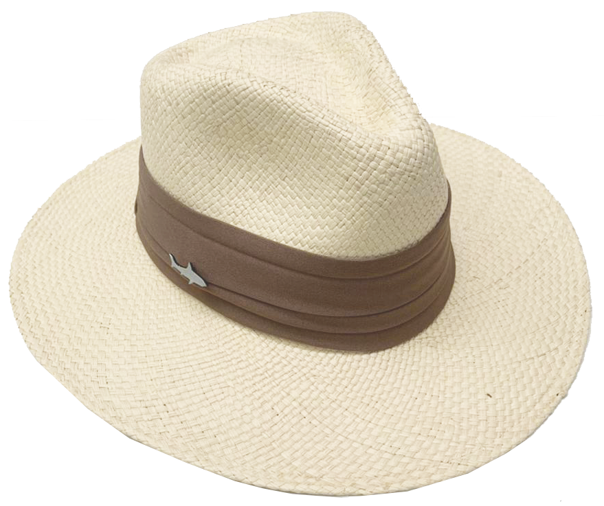 LIGHT TOBACCO WIDE RIBBON HAT 