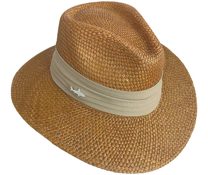 SOMBRERO OSCURO CINTA ANCHA CENIZO