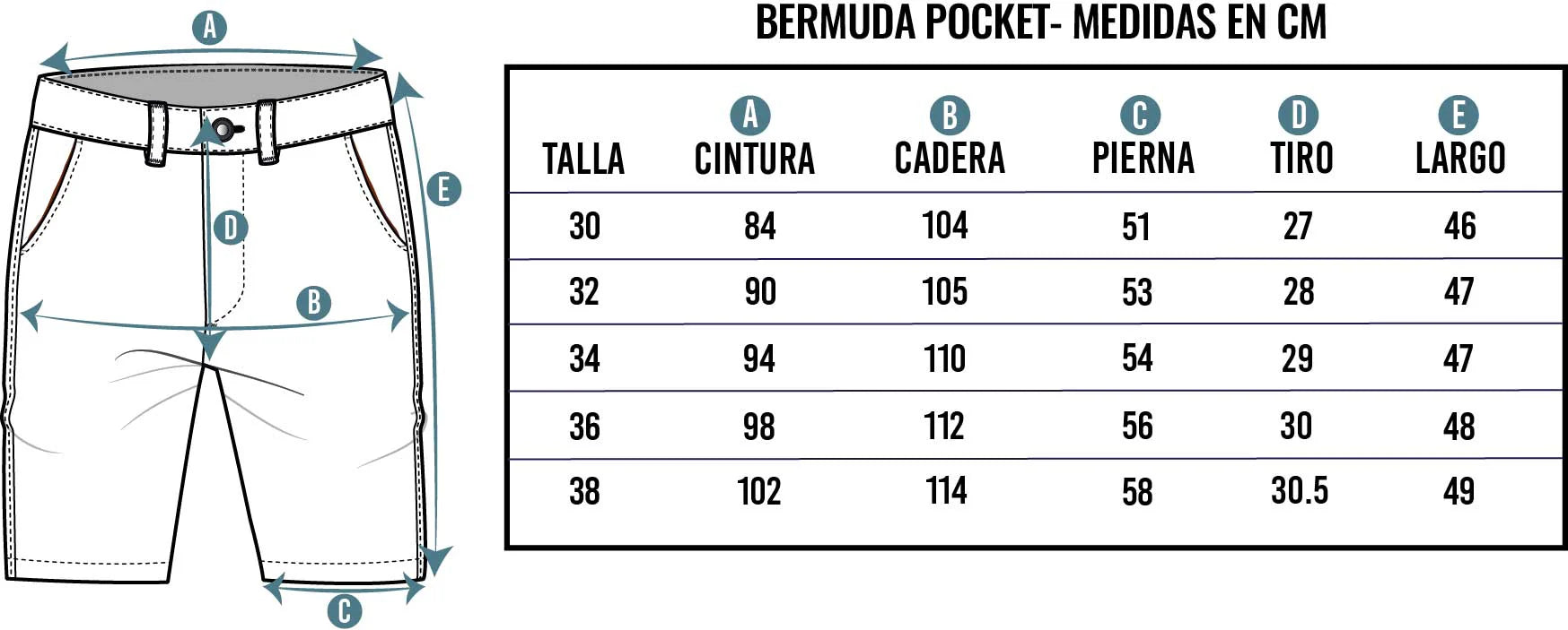 Bermudas Pocket