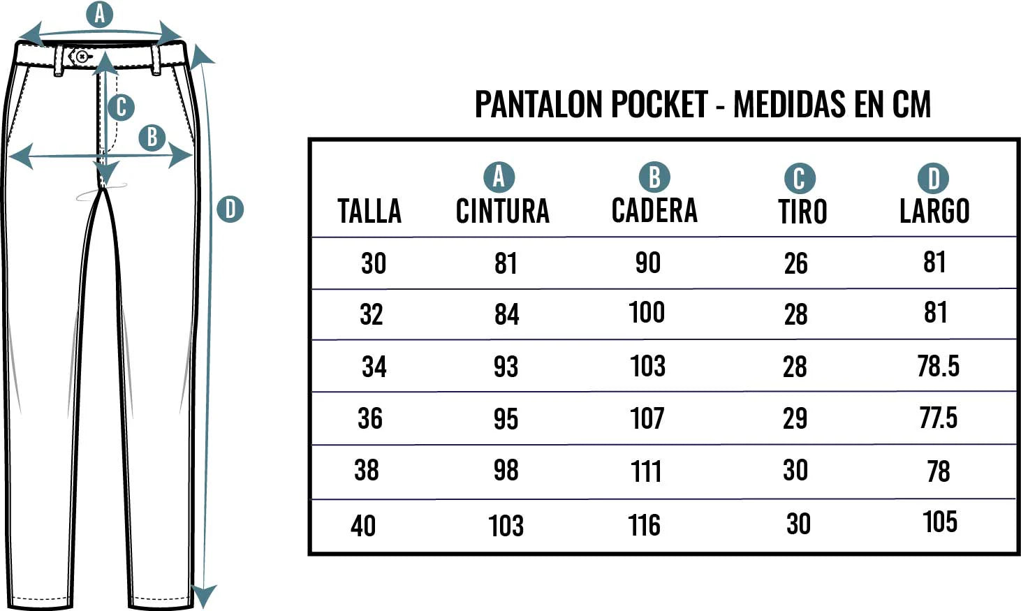 Pantalones Pocket