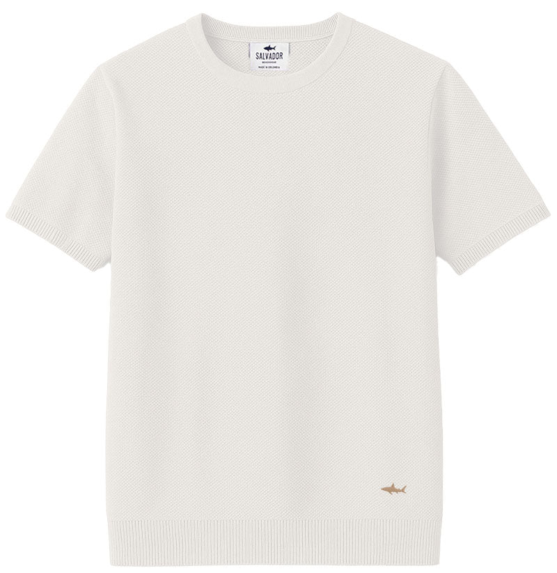 CAMISETA DE PUNTO BLANCA