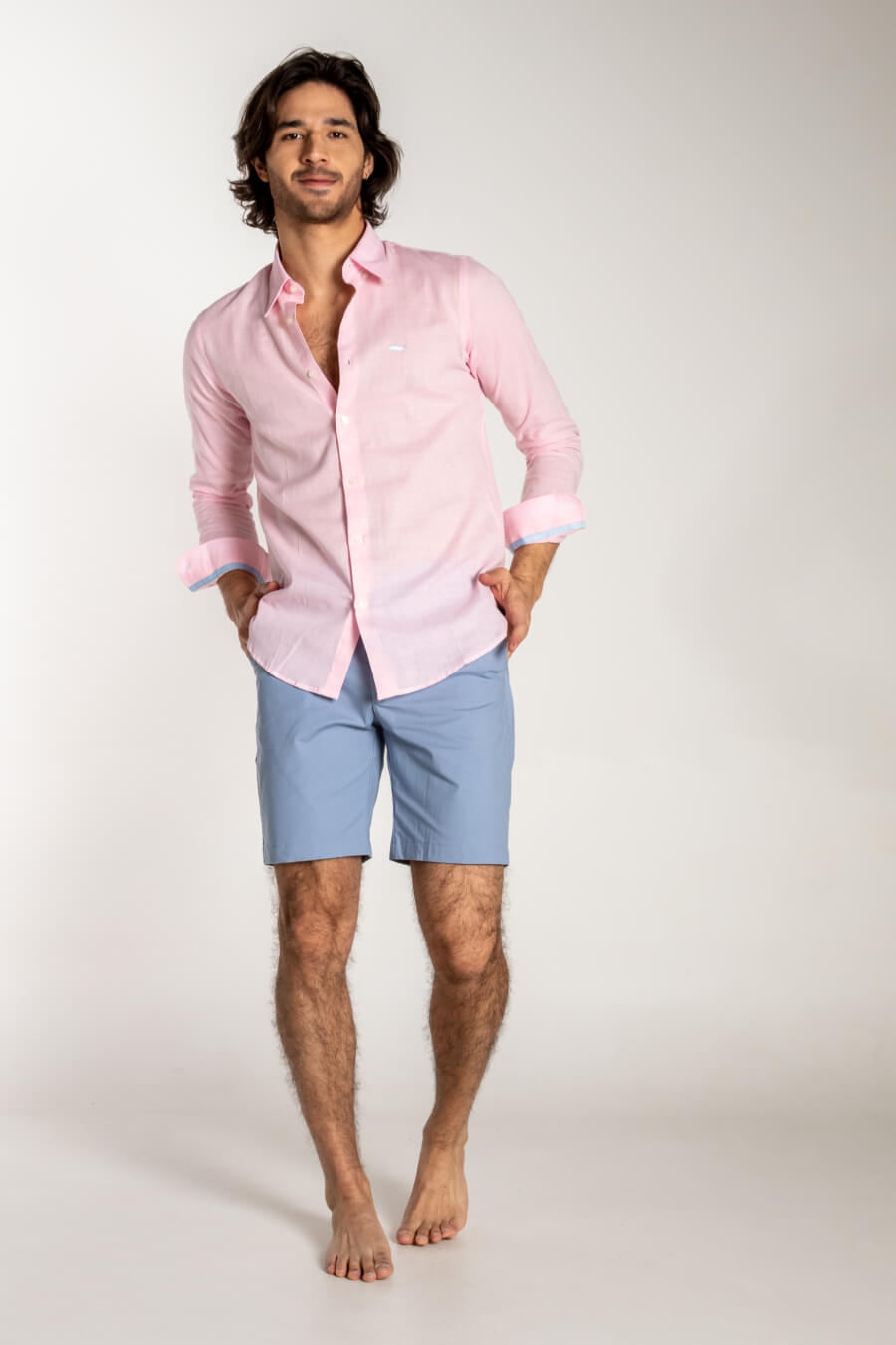 CAMISA ROSADO PASTEL