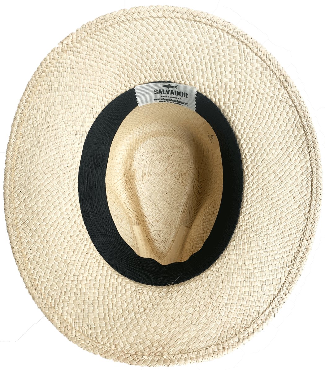 SOMBRERO CLARO CINTA ANCHA VERDE